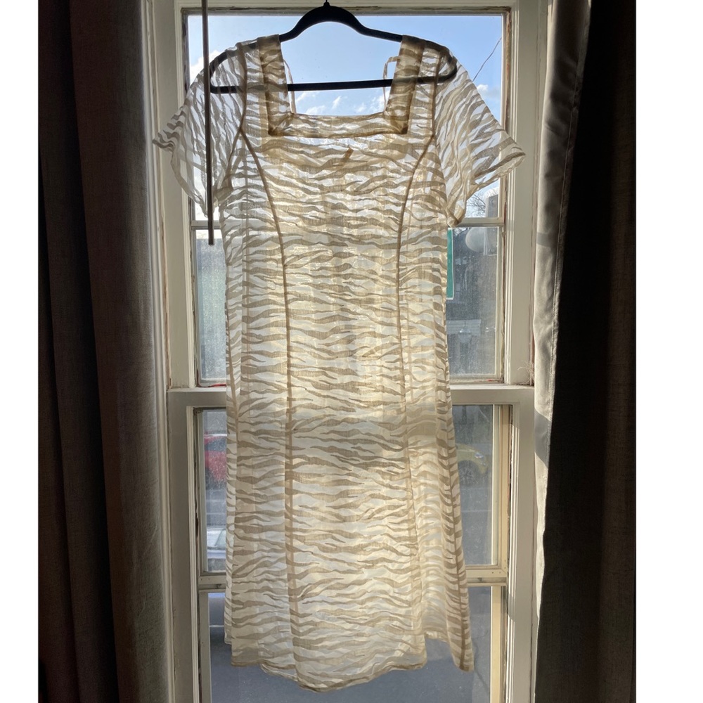 Urban Outfitters White Sheer Maxi Dress